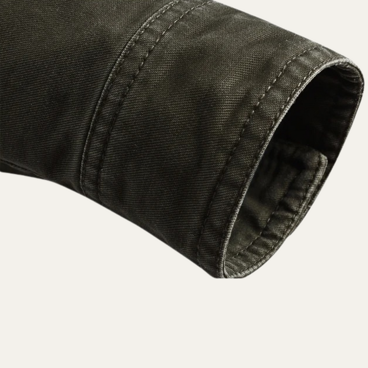 Mens Cargo Jacket Cotton Pockets Trendy Fit