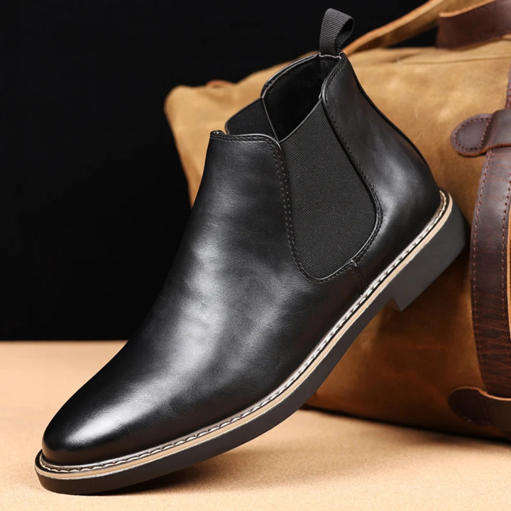 Mens Leather Chelsea Boots Elegant Style