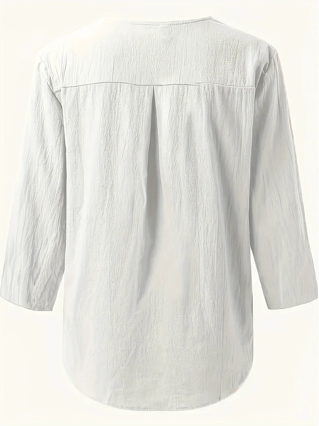 Womens Casual Blouse Cotton and Linen Relaxed Fit