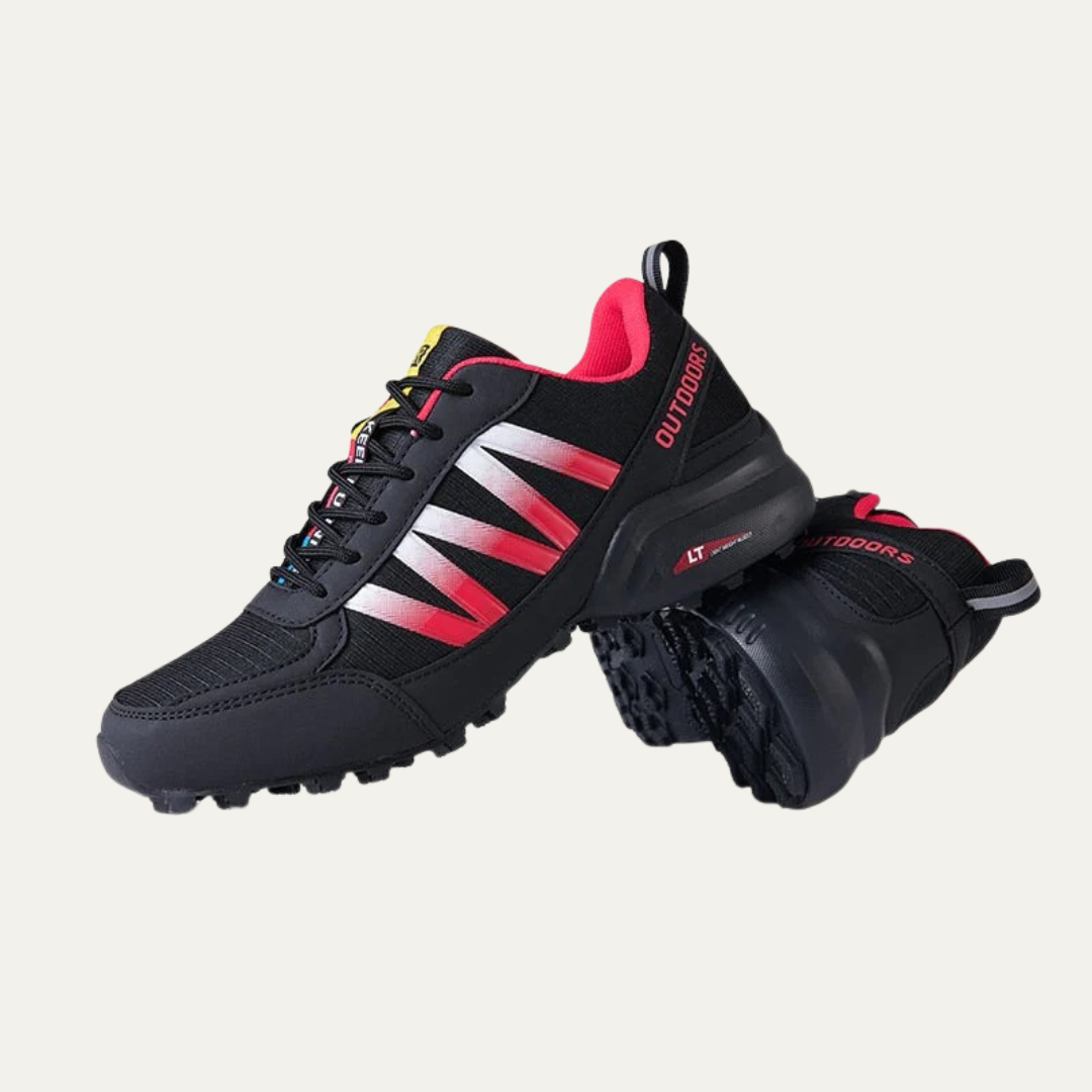 Mens Trail Hiking Shoes Breathable Lugged Sole - BritishMode