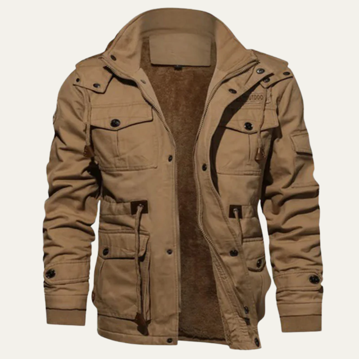 Mens Field Jacket Plush Lined Heavy Duty
