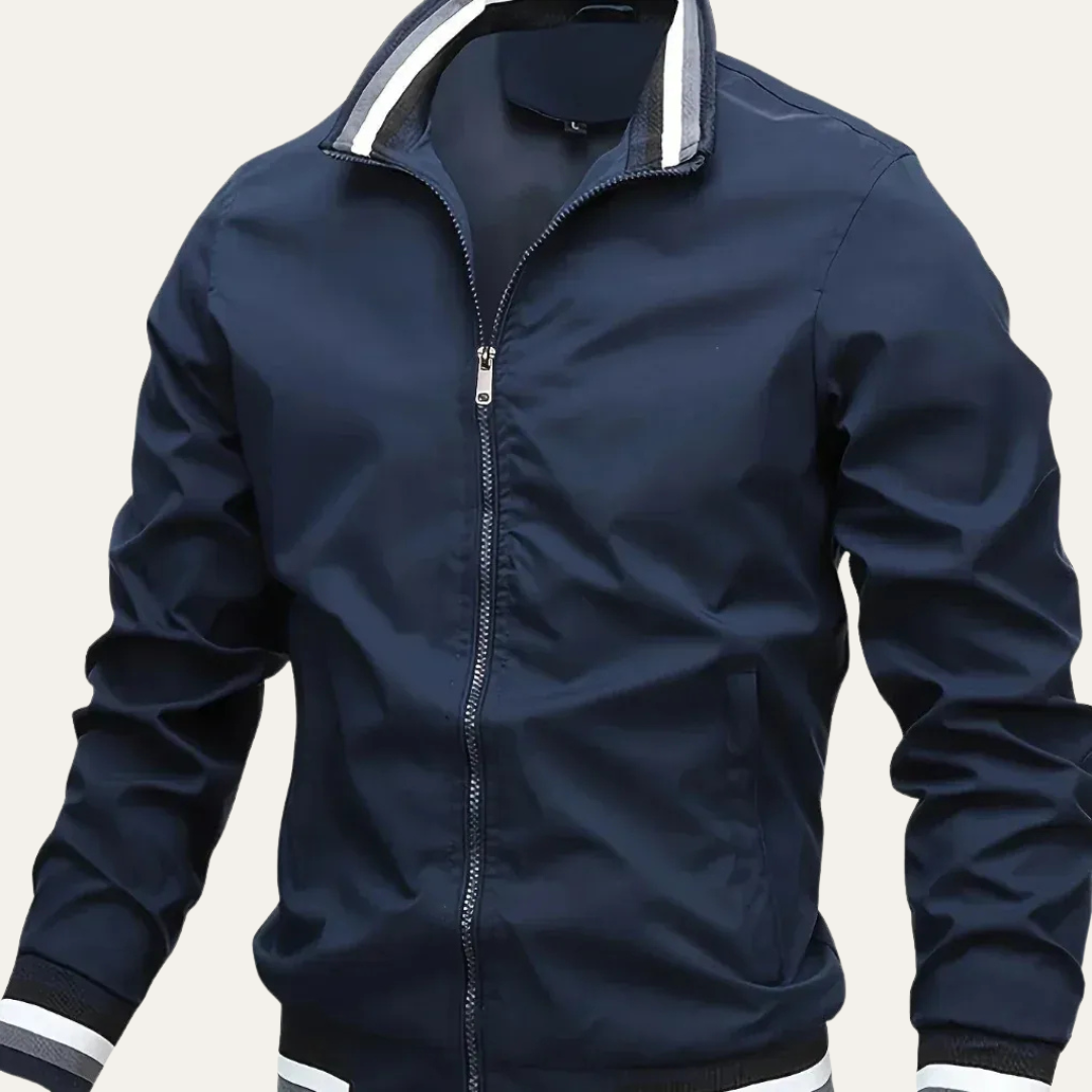Mens Bomber Jacket Stand Collar Oversized Outdoor