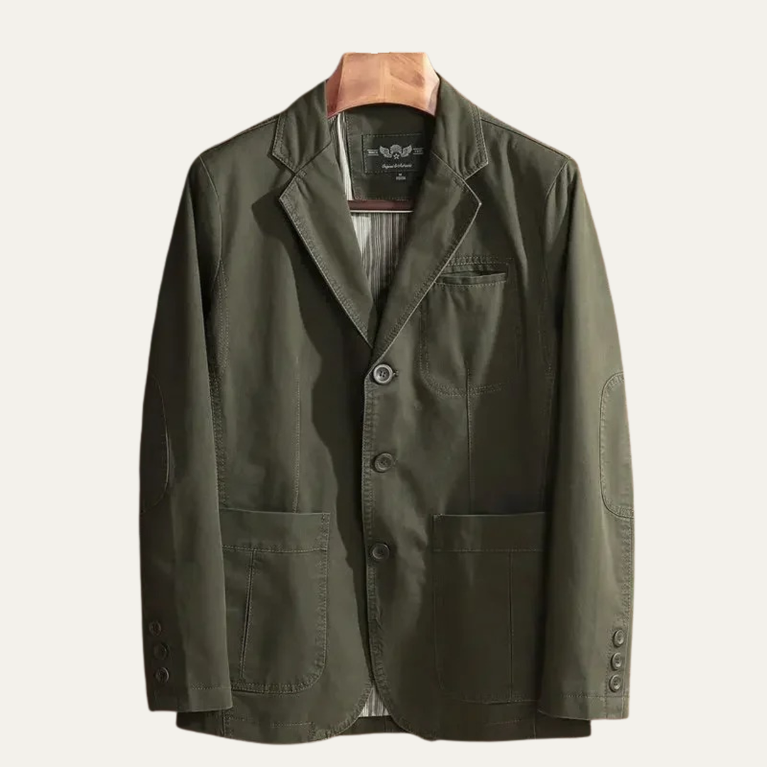 Mens Casual Lightweight Blazer Slim Fit Three Button - BritishMode