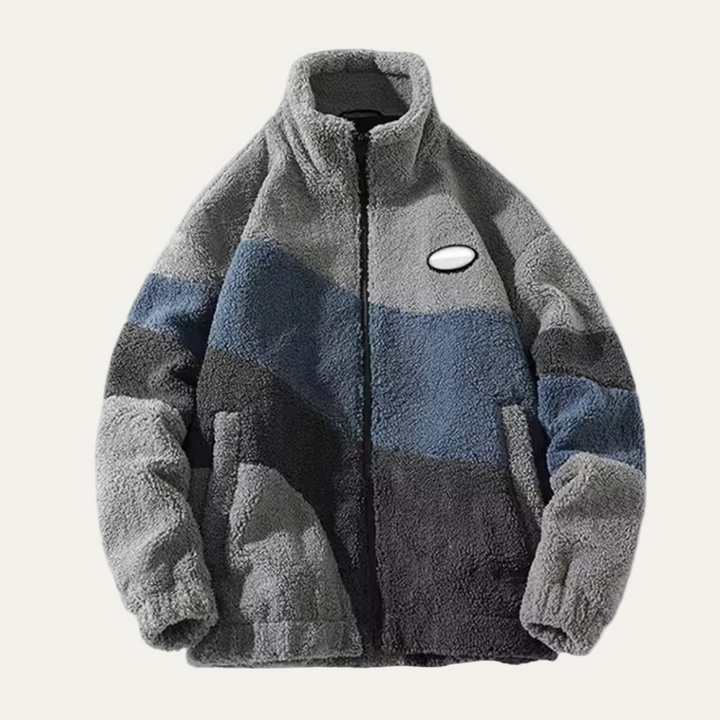 Mens Fleece Jacket High Neck Cozy Fit
