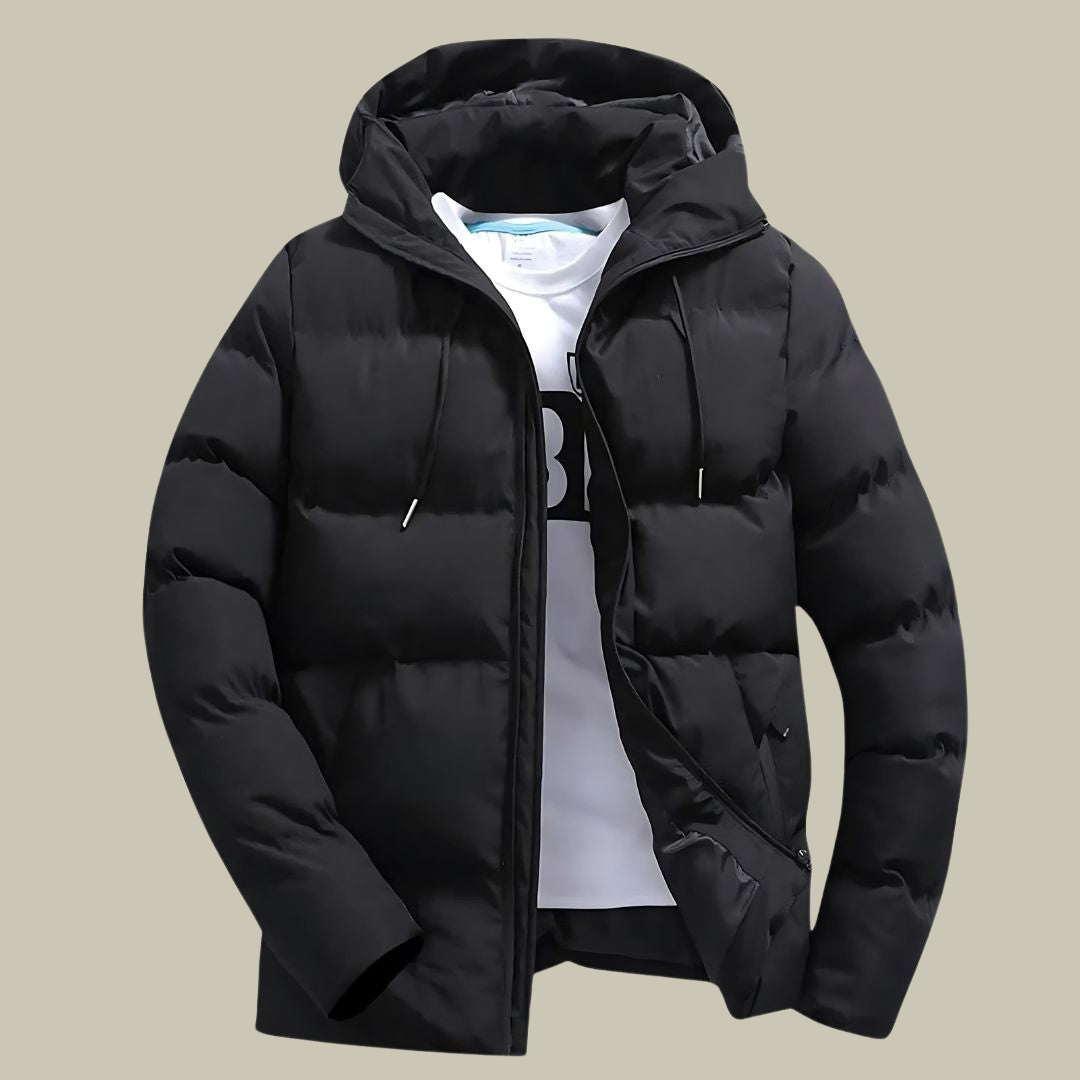 Mens Puffer Jacket Insulated Warm Casual Fit