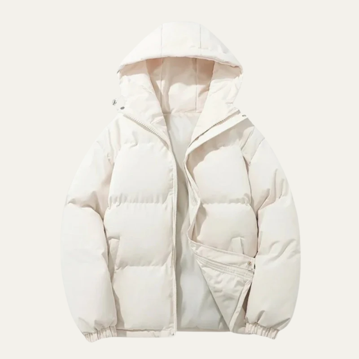 Mens Insulated Puffer Jacket High Neck Hooded - BritishMode