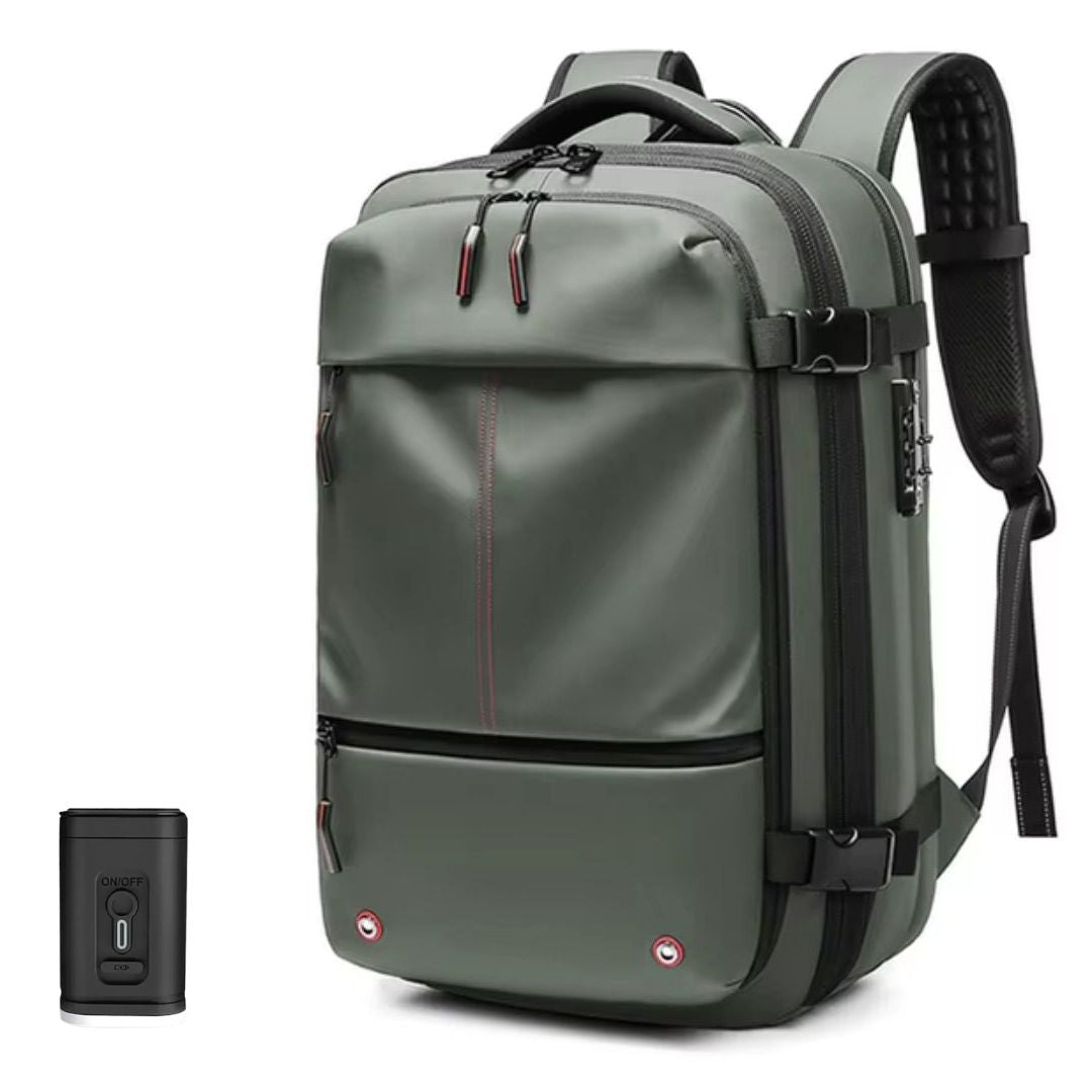 Unisex Compact Travel Backpack with Vacuum Storage Bags