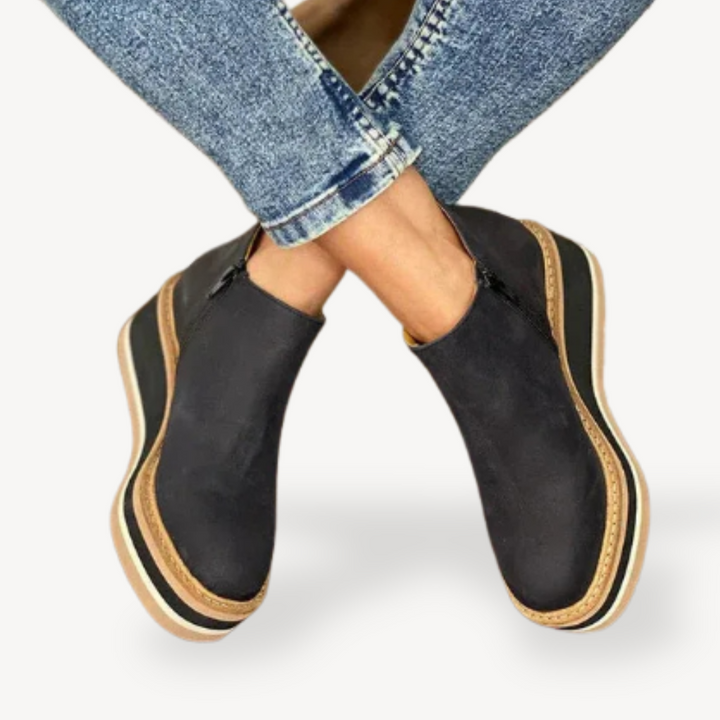 Womens Orthopedic Ankle Boots Wedge Heel