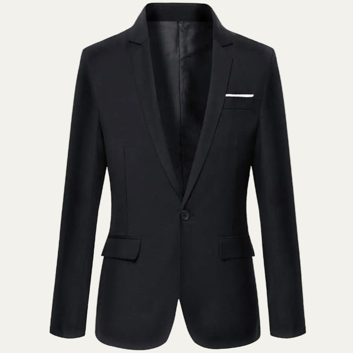 Mens Slim Fit Blazer Coat with Lapel Collar