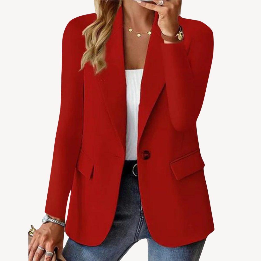 Womens Blazer Jacket Single Button Tailored Fit