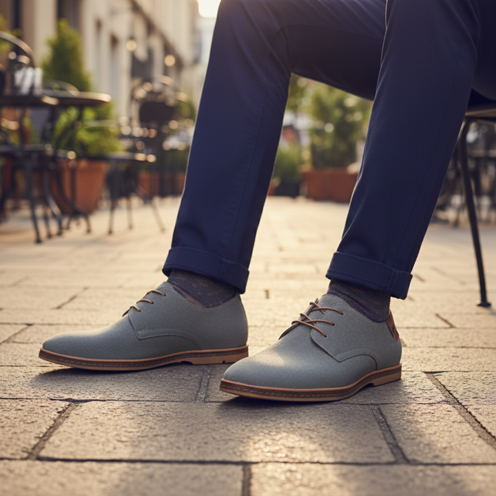 Mens Derby Shoes Suede Classic Style