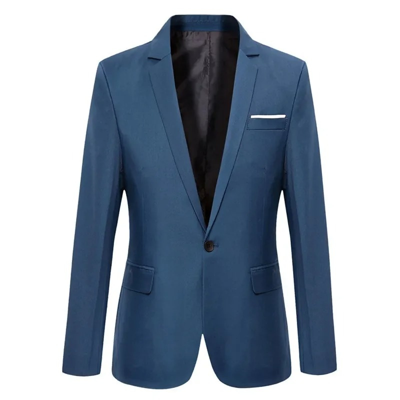 Mens Blazer Jacket Tailored Fit Classic - BritishMode
