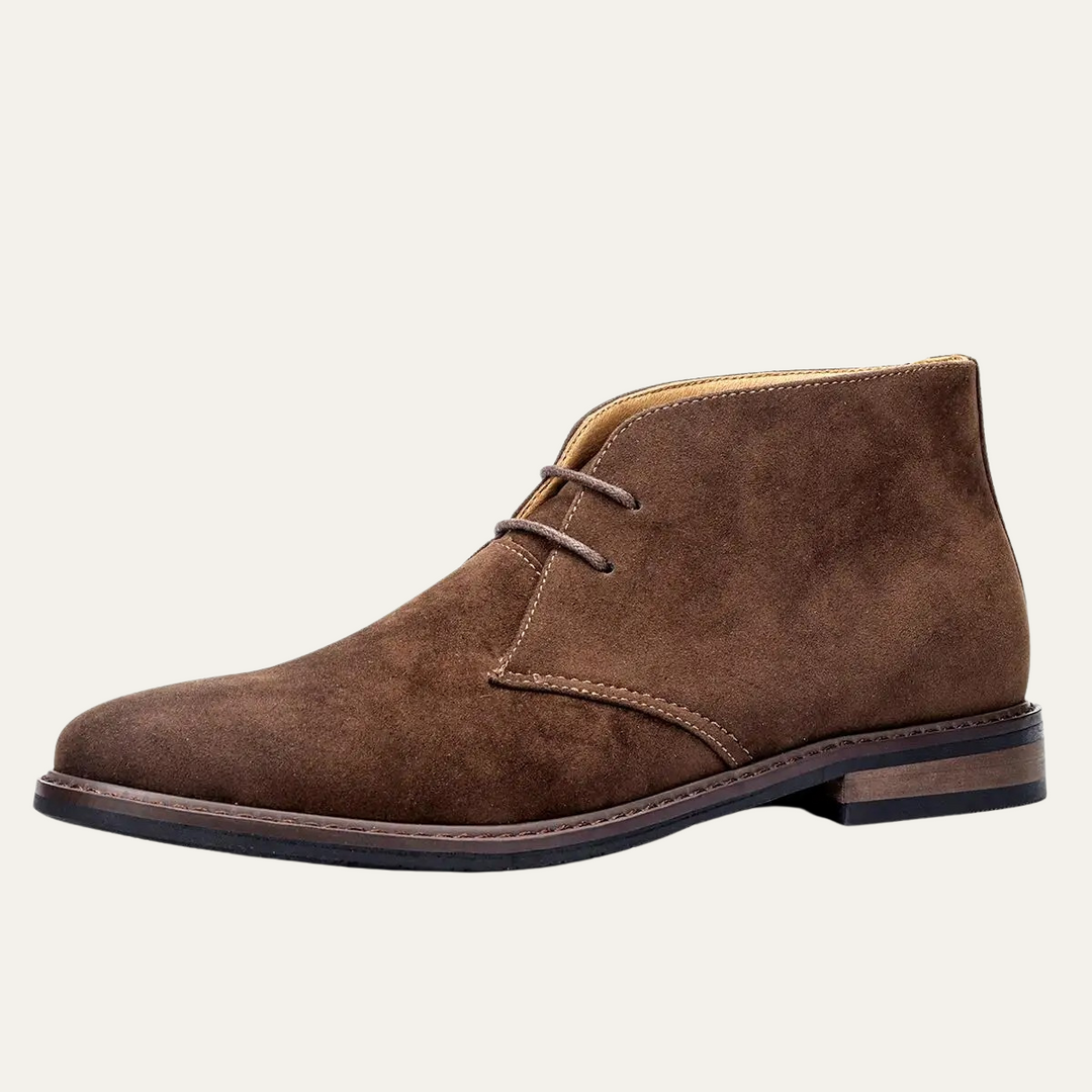 Mens Lace-Up Suede Boots Classic Style - BritishMode