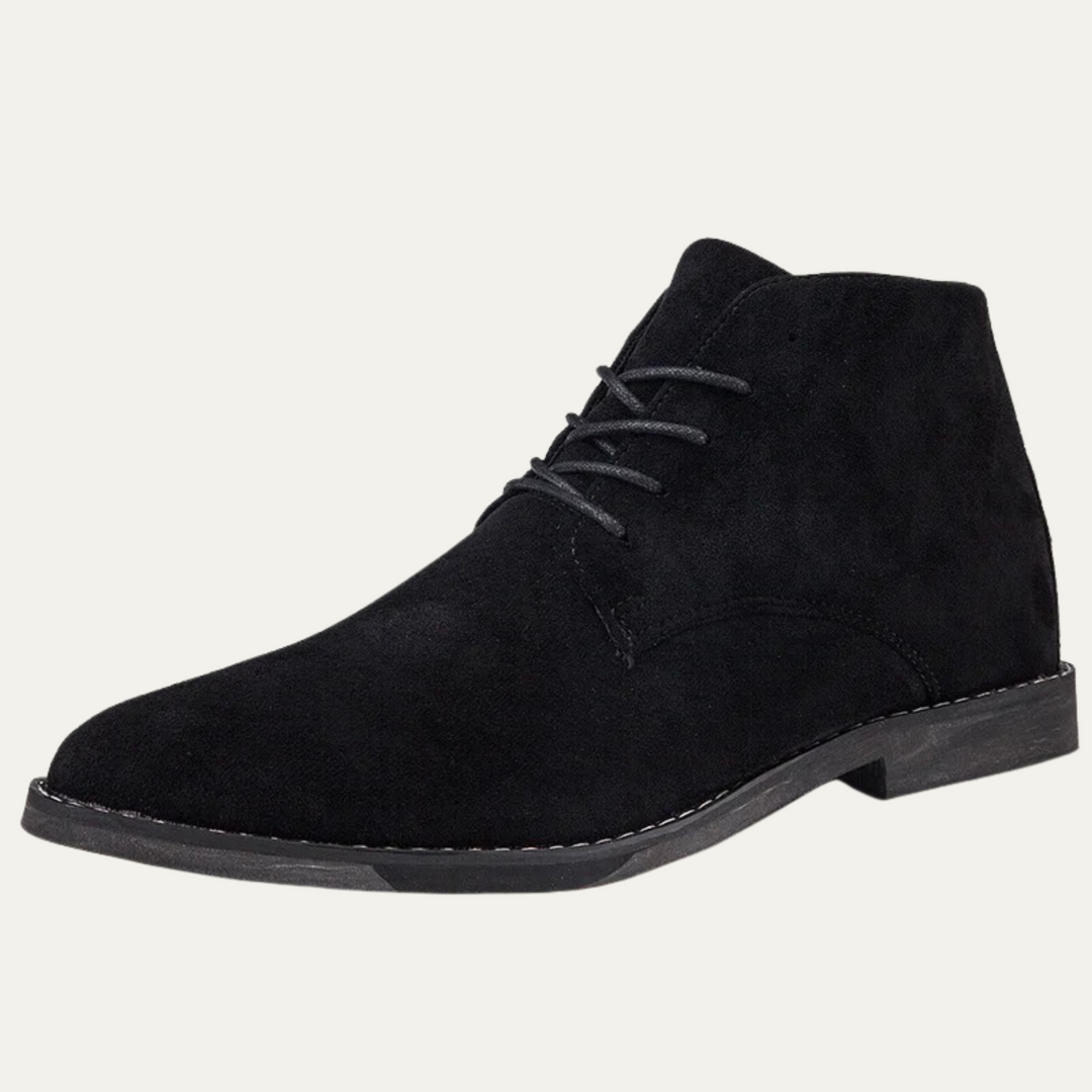 Mens Casual Suede Lace-Up Ankle Boots - BritishMode
