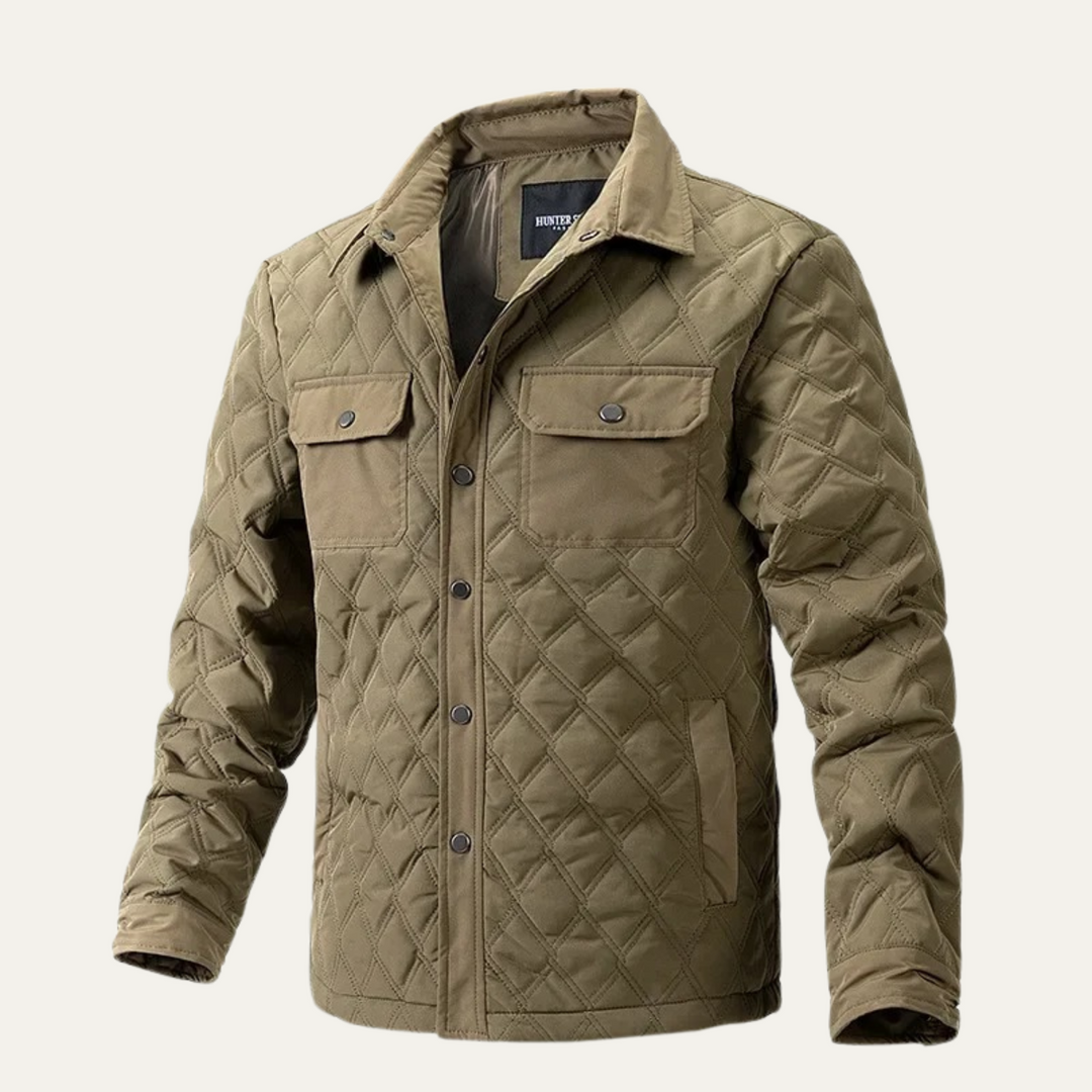 Mens Quilted Jacket Lightweight Casual Fit