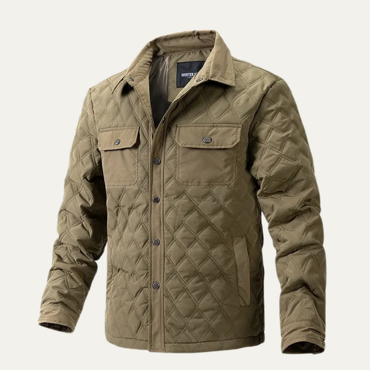 Mens Quilted Jacket Lightweight Casual Fit
