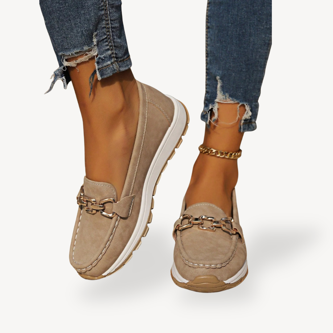 Womens Orthopedic Loafer Shoes Comfortable Supportive Design - BritishMode