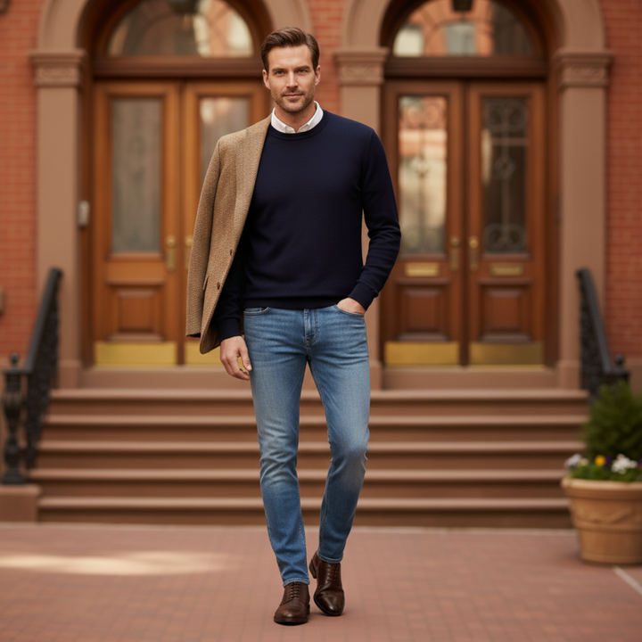 Mens Skinny Jeans Stretch Slim Fit