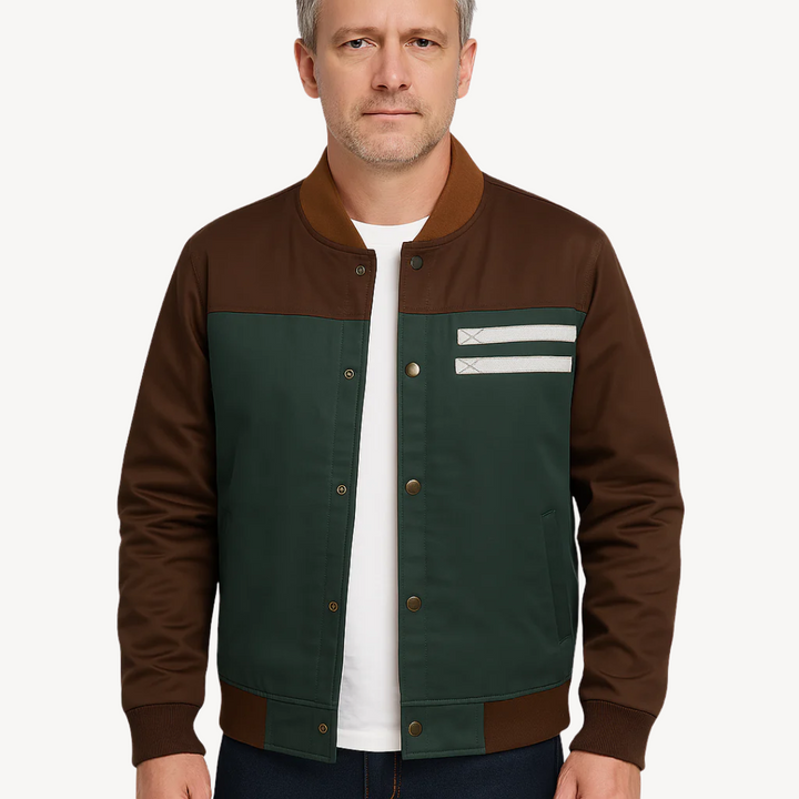 Mens Bomber Jacket Polyester Lightweight Fit - BritishMode
