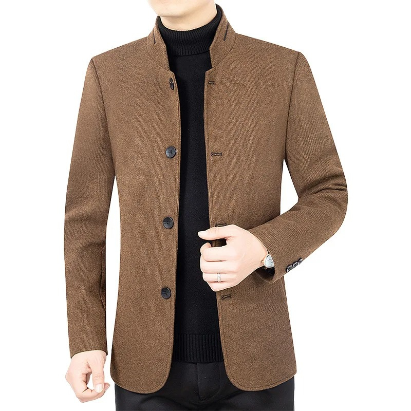 Mens Slim Fit Blazer Four-Button Front Classic Style - BritishMode