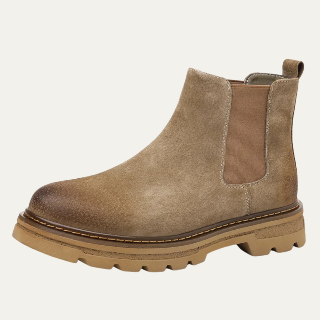 Mens Chelsea Boots Suede Comfortable Fit - BritishMode
