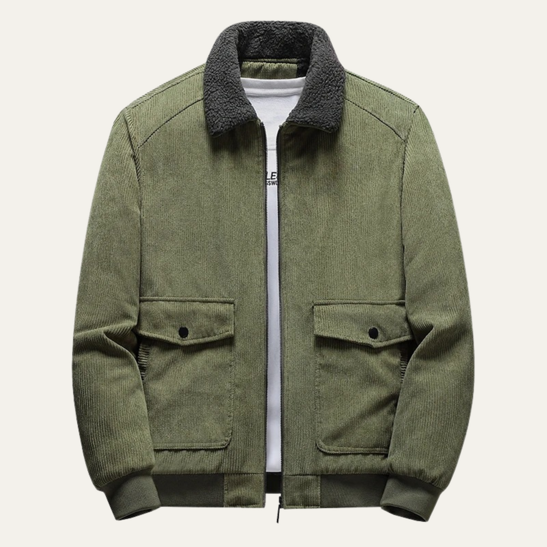 Mens Wool Jacket with Fleece Lining Stylish Fit - BritishMode