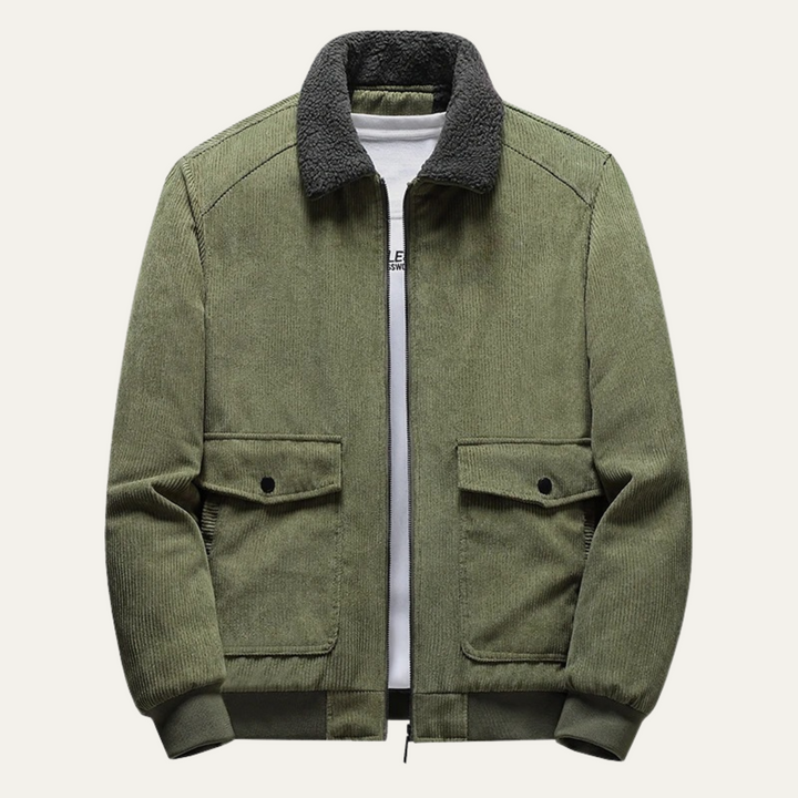 Mens Wool Jacket with Fleece Lining Stylish Fit - BritishMode