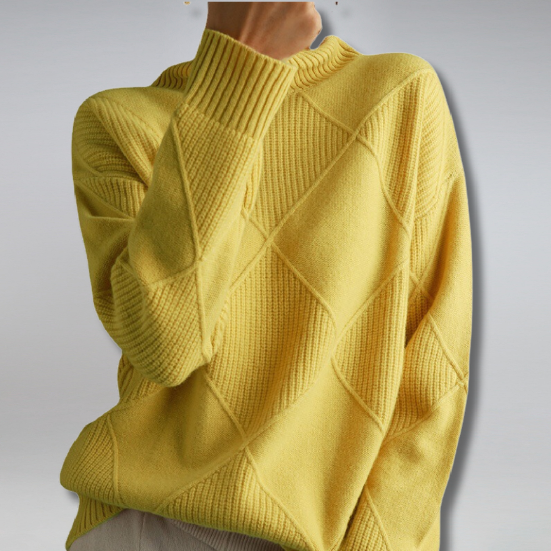 Womens Cashmere Turtleneck Sweater Winter Warm Fit