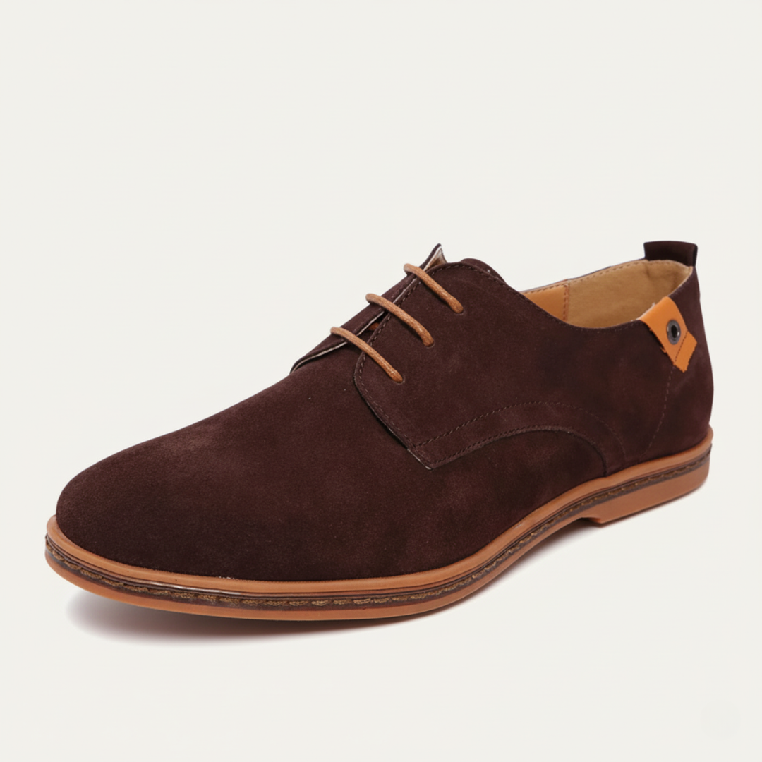 Mens Derby Shoes Suede Classic Style