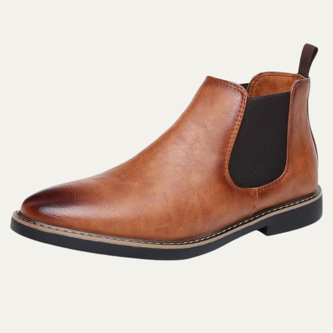Mens Leather Chelsea Boots Elegant Style - BritishMode