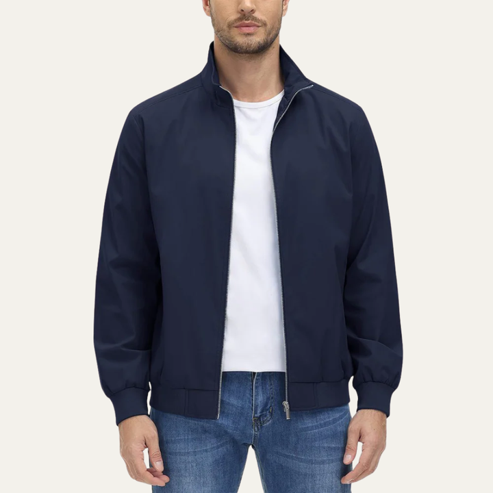 Mens Windbreaker Jacket Lightweight Full Zip - BritishMode