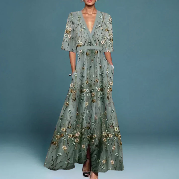 Womens Summer Dress Floral Print Lightweight Fit - BritishMode