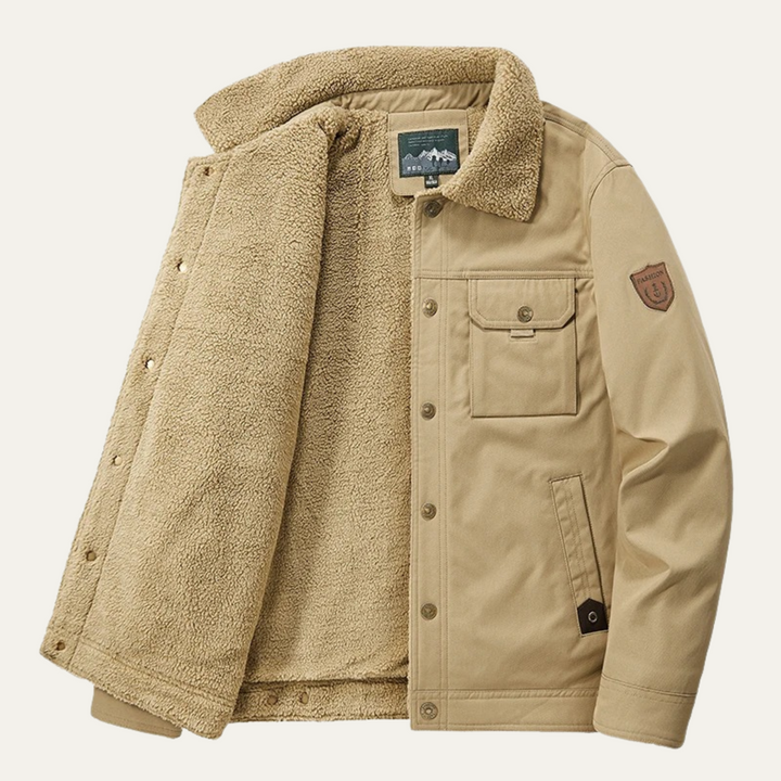 Mens Outdoor Jacket Fleece Lined Warm Winter Fit - BritishMode
