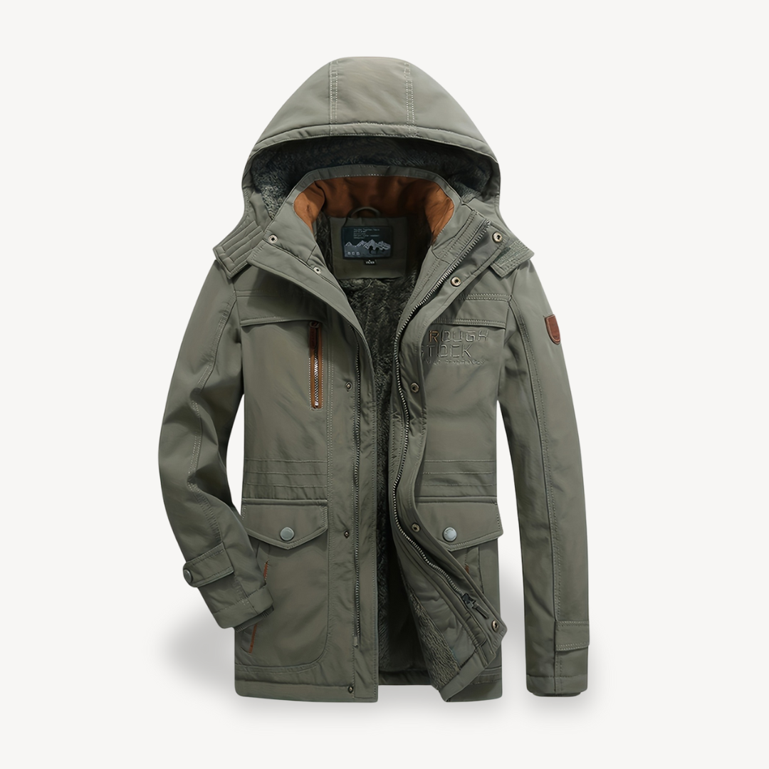 Mens Waterproof Parka Jacket with Hood - BritishMode