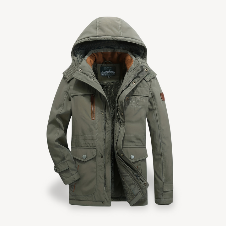 Mens Waterproof Parka Jacket with Hood - BritishMode