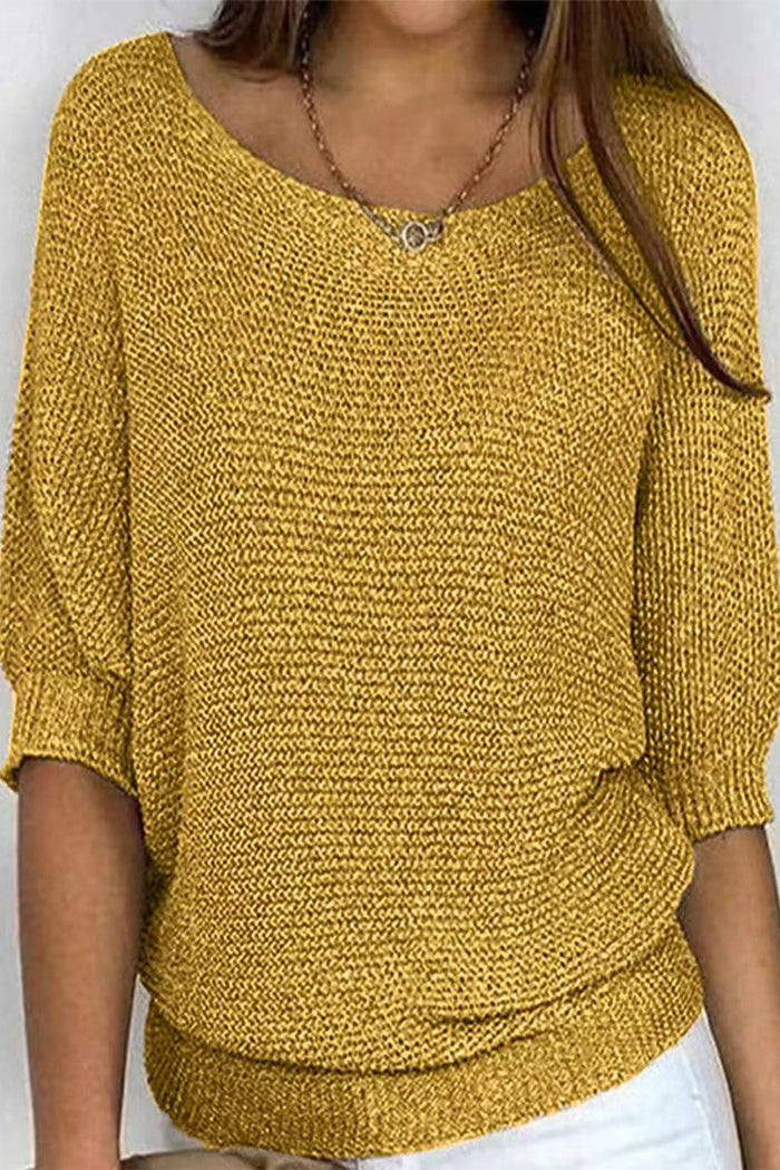 Womens Sweater Batwing Sleeve Loose Fit - BritishMode