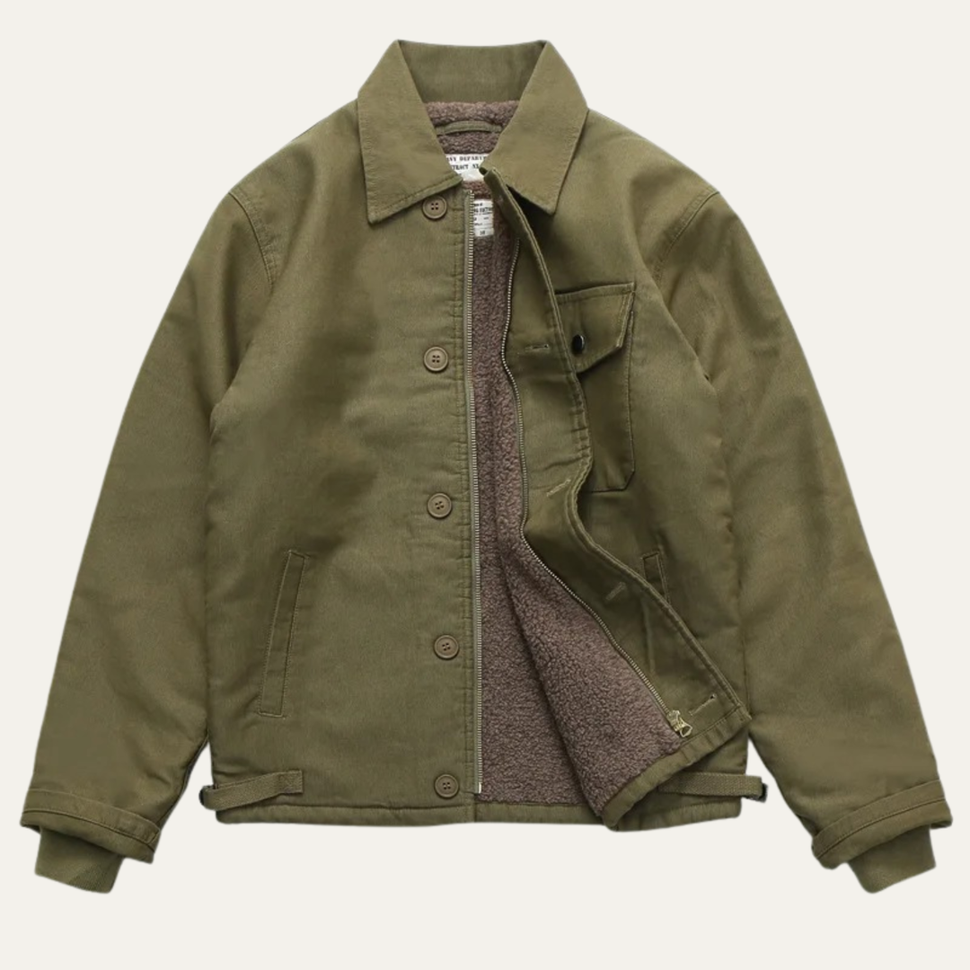 Mens Outdoor Jacket Vintage Workwear Style - BritishMode