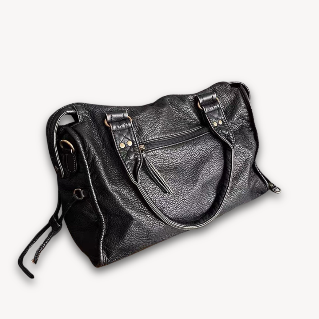 Womens Leather Tote Handbag Soft Casual Shoulder Bag