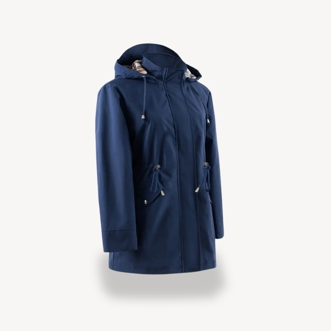 Womens Waterproof Rain Jacket with Hood Relaxed Fit