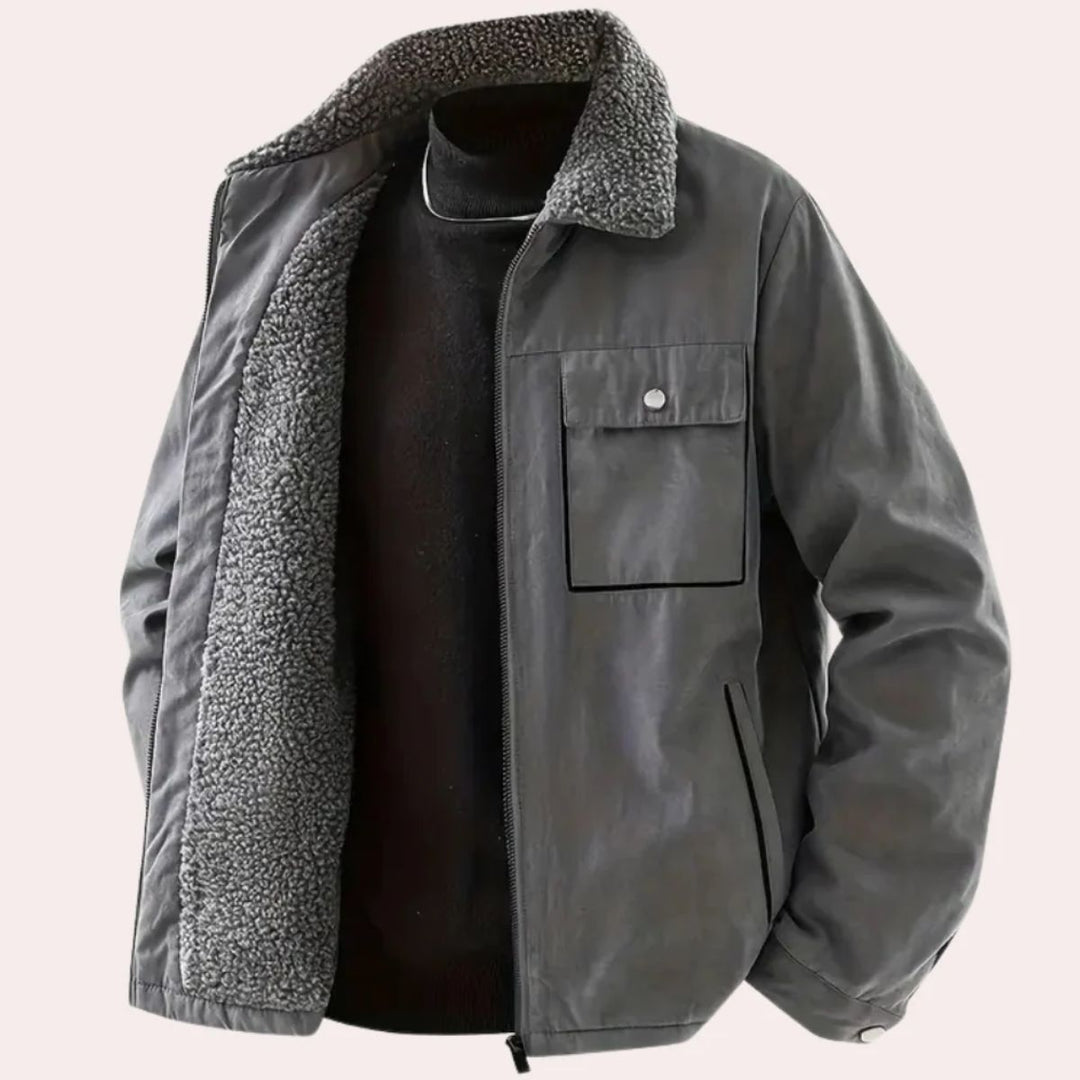 Mens Winter Coat Fleece Lined Insulated Fit