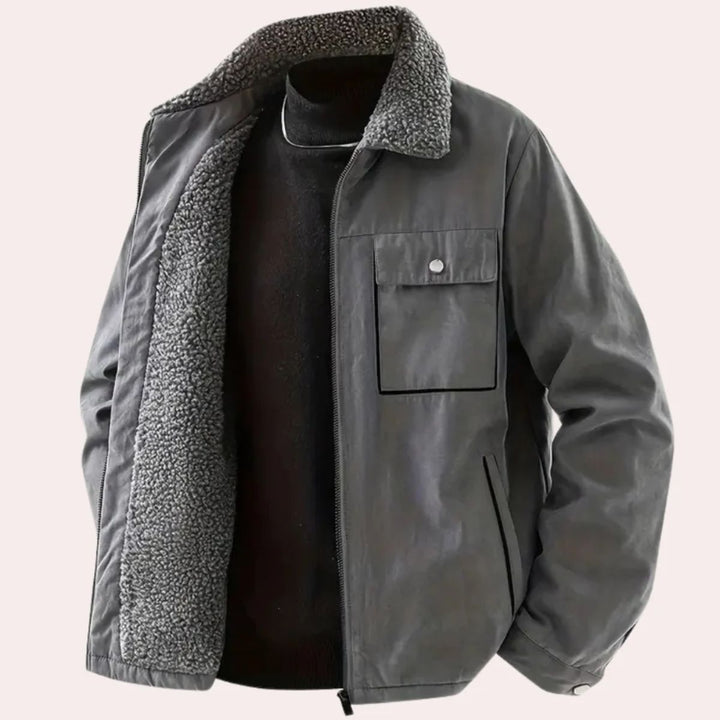 Mens Winter Coat Fleece Lined Insulated Fit