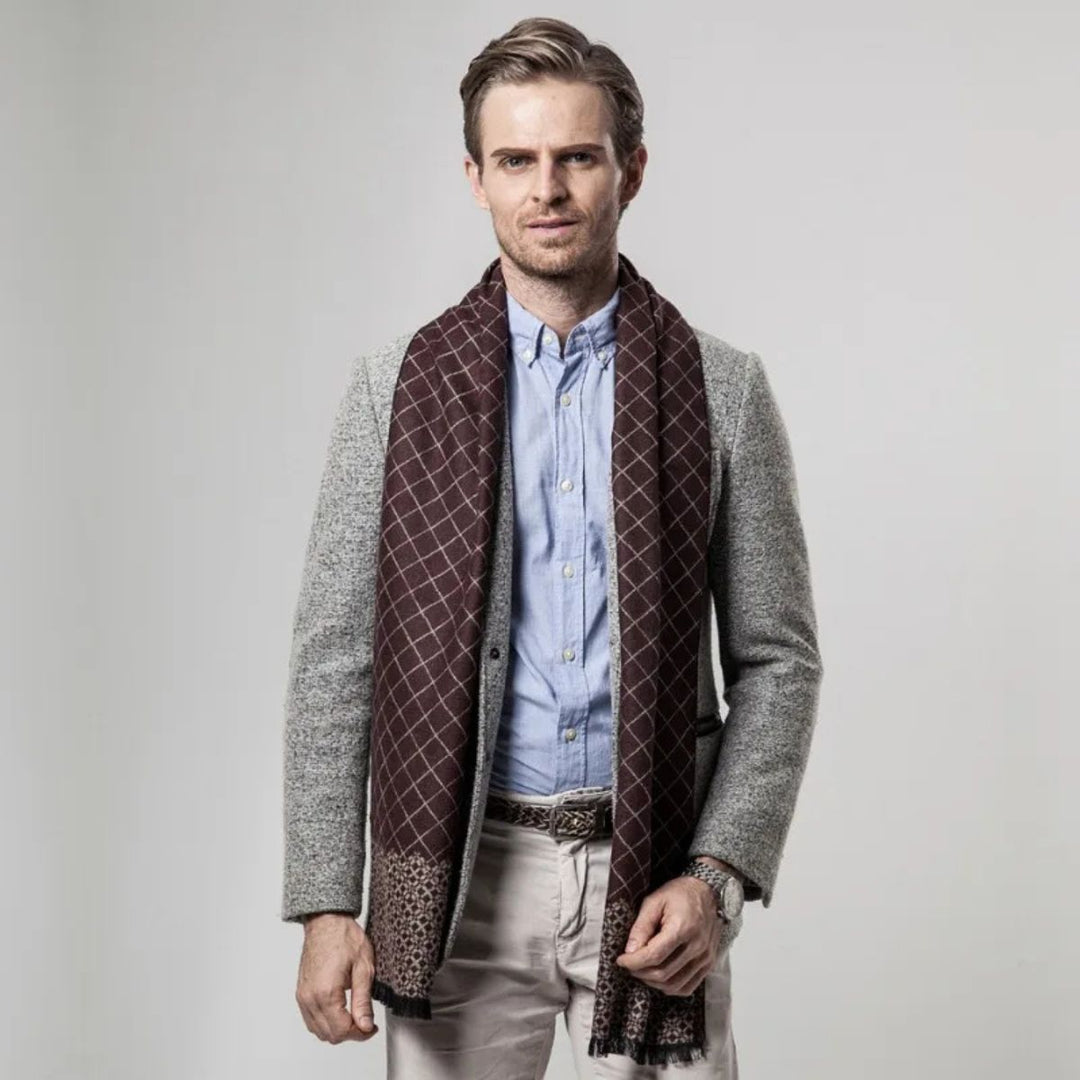 Mens Scarf Cashmere Merino Wool Soft