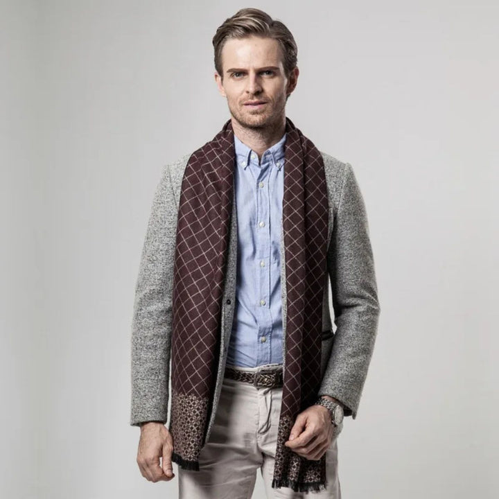 Mens Scarf Cashmere Merino Wool Soft