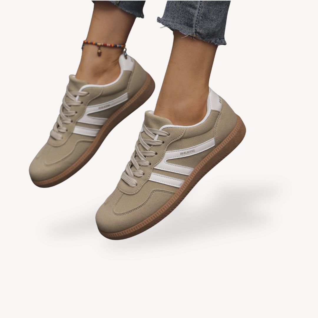 Womens Suede Orthopedic Sneakers Casual Fit