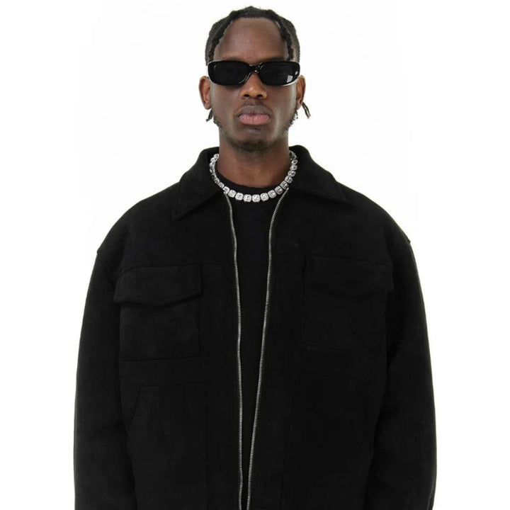 Mens Suede Jacket Modern Fit