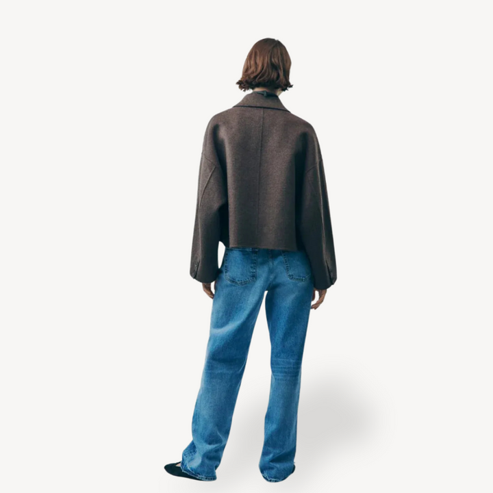 Womens Short Jacket Oversized Fit