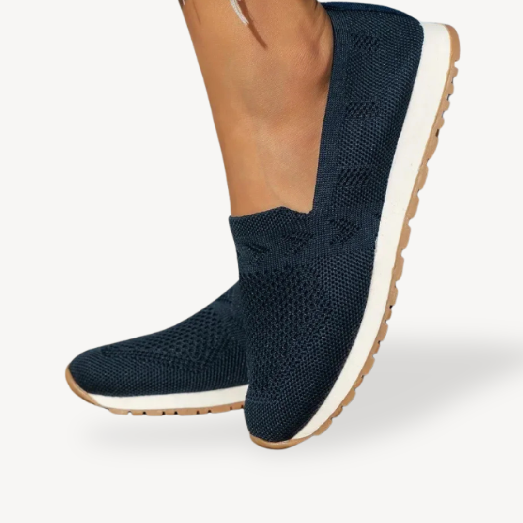 Womens Orthopedic Slip-On Sneakers Breathable Mesh