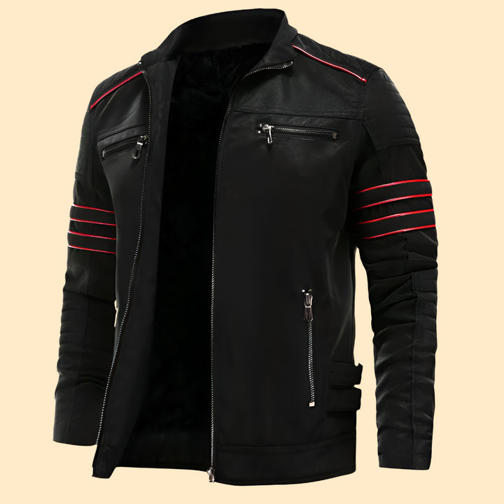 Mens Leather Jacket Classic Fit - BritishMode