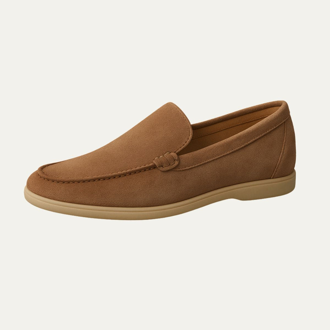 Mens Suede Loafers Slip-On Casual Shoes