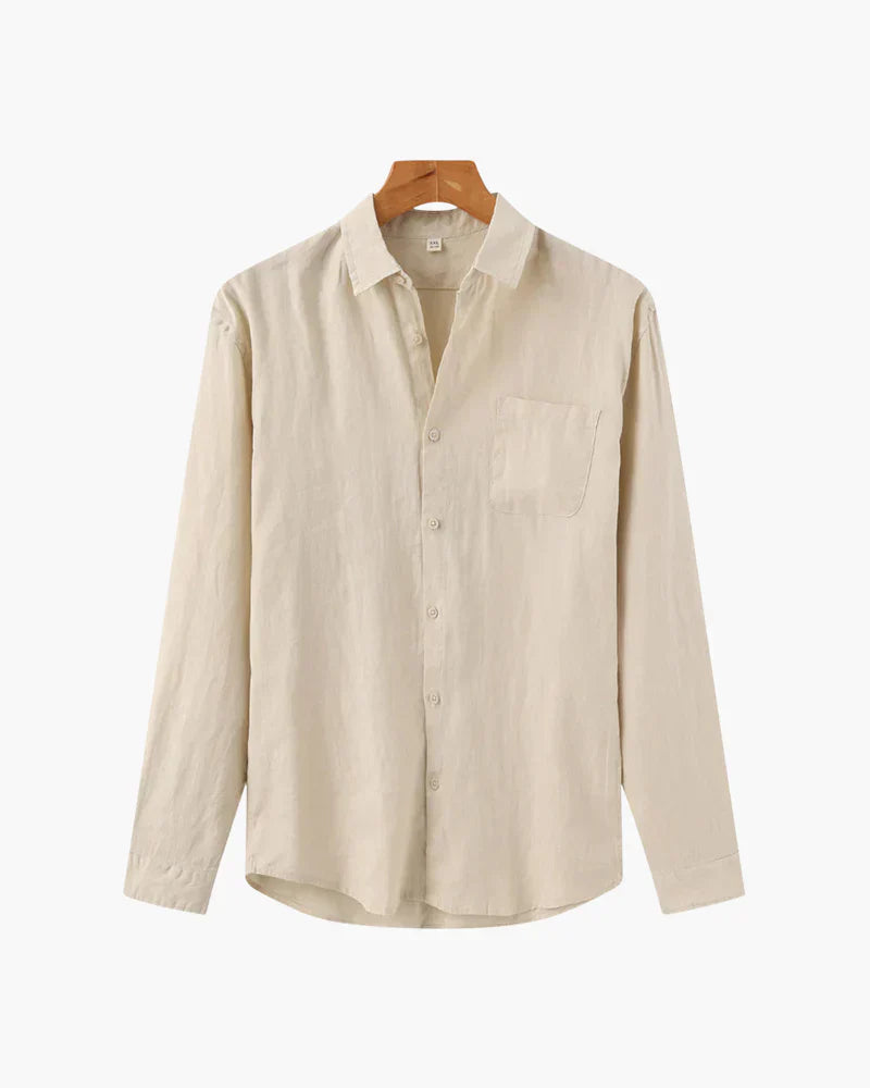Mens Casual Cotton Shirt Classic Fit - BritishMode